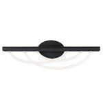 Swoop Bathroom Vanity Light - Black / White