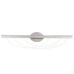 Swoop Bathroom Vanity Light - Brushed Nickel / White