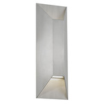 Maglev Color Select Outdoor Wall Sconce - Brushed Aluminum / Etched Glass