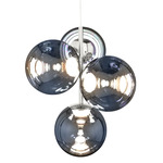 Globe Mini Chandelier - Silver / Silver