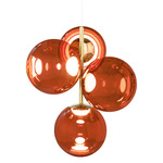 Globe Mini Chandelier - Copper / Gold