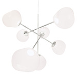 Melt Large Chandelier - Silver / Opal / Silver