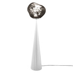 Melt Cone Fat Floor Lamp - Silver / Silver