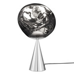 Melt Cone Fat Table Lamp - Silver / Silver