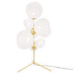 Melt Chandelier Floor Lamp - Gold / Opal