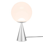 Globe Table Lamp - Silver / Opal