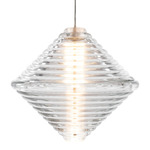 Press Cone Pendant - Clear / Clear