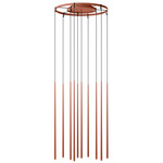 Slim Multi Light Pendant - Terra Red