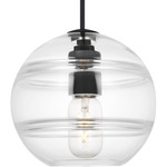 Sedona Pendant - Nightshade Black / Clear