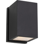 Pressa Square Outdoor Wall Sconce - Black