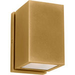 Pressa Square Outdoor Wall Sconce - Natural Brass