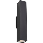 Pressa Square Outdoor Wall Sconce - Black