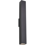 Pressa Square Outdoor Wall Sconce - Black