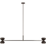 Shanti Linear Chandelier - Dark Bronze