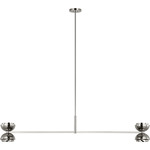 Shanti Linear Chandelier - Polished Nickel