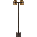 Octavia Floor Lamp - Blackened Bronze / Bright Worn Brass