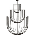 Sanchi 3-Tier Chandelier - Aged Iron