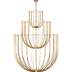 Sanchi 3-Tier Chandelier - Polished Antique Brass