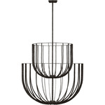 Sanchi 2-Tier Chandelier - Aged Iron