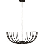 Sanchi Convertible Semi Flush / Pendant - Aged Iron