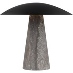 Aegis Table Lamp - Dark Travertine / Dark Bronze