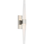 Lassell Single Wall Sconce - Polished Nickel / Clear