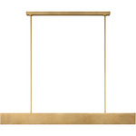 Pench Tapered Linear Chandelier - Natural Brass