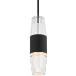 Lassell Pendant - Nightshade Black / Clear