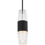 Lassell Pendant - Nightshade Black / Clear