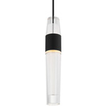 Lassell Pendant - Nightshade Black / Clear