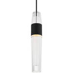 Lassell Pendant - Nightshade Black / Clear