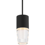 Lassell Pendant - Nightshade Black / Clear