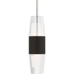 Lassell Monopoint Mini Pendant - Dark Bronze / Clear