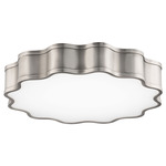 Vaughan Ceiling Light - Brushed Nickel / White