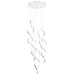 Interlace Round Multi Light Pendant - Chrome