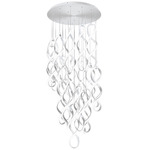 Interlace Round Multi Light Pendant - Chrome