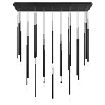 Viggo Linear Multi Light Pendant - Black / White