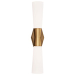 Locke Wall Sconce - Aged Brass / Opal