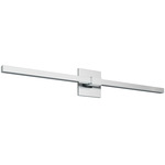 Tie Stix Metal Indirect Vanity Light with Power - Chrome / Chrome