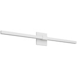 Tie Stix Metal Indirect Vanity Light with Power - White / White