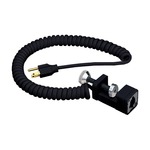 T133 Plug-In Coil Cord Clamp-On Super Adapter - Black