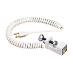 T133 Plug-In Coil Cord Clamp-On Super Adapter - White