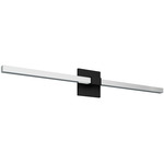 Tie Stix Metal Indirect Remote Power Vanity Light - Satin Black / Chrome