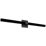 Tie Stix Wood Indirect Remote Power Vanity Light - Satin Black / Wood Espresso