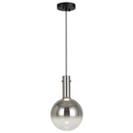 Alexis Pendant - Black / Chrome