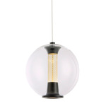 Arlo Pendant - Black / Clear