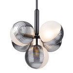 Bolla Multi Light Pendant - Black / White / Grey