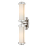 Bowland Wall Sconce - Polished Nickel / Opaque White