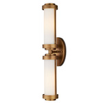 Bowland Wall Sconce - Antique Brass / Opaque White
