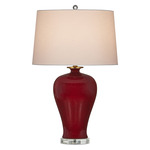 Imperial Table Lamp - Red / Off White